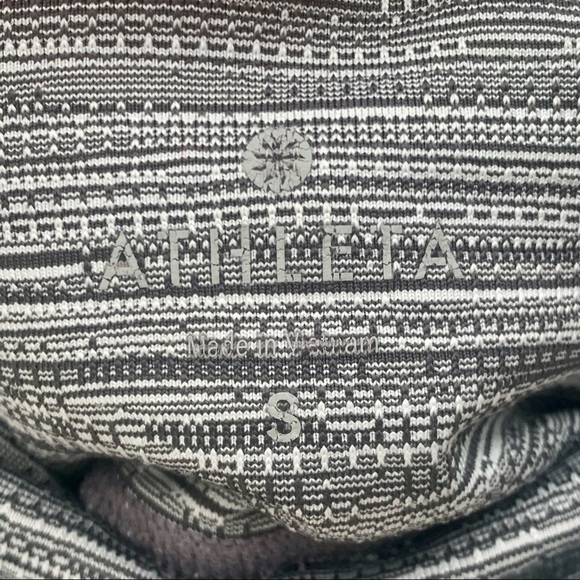 ATHLETA Jacquard Chaturanga Athletic Tight Legging Grey Style# 455973-00 - Picture 3 of 13